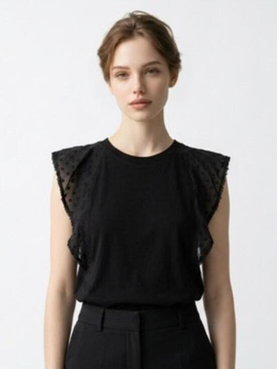 Heartloom Tops - Heartloom Size S Greta Top T- Shirt Lace Eyelet